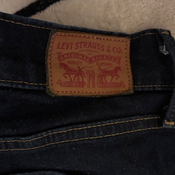 Dark Blue Women's Skinny Jeans - Picture 3 of 3